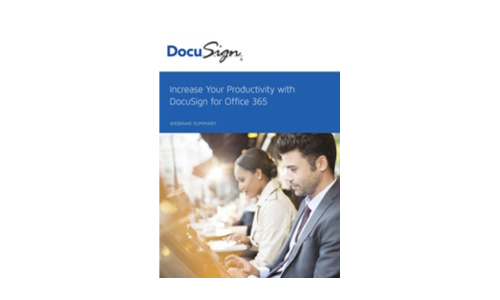 Office 365のDocusignで生産性を向上させます