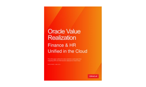 Oracle Value Realization：Finance and HR Culdified in the Cloud